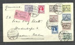 VATICAN Vatikan Poste Varticane 1929 Air Mail Cover Posta Aerea Air Mail Flugpost To Germany Baden Baden - Lettres & Documents