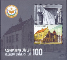 2021. Azerbaijan, 100y Of The Pedagogical University, S/s, Mint/** - Azerbaïjan