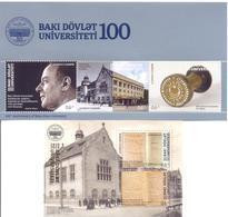 2019. Azerbaijan, Centenary Of Baku University, 2 S/s, Mint/** - Azerbaiján