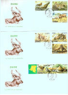 Zaïre - 1216/1223 - Parc De La Garamba - 1984 - FDC - 1980-1989