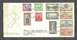 NEW ZEALAND 1946 Michel 282 - 292 FDC Sigesausgabe Peace Frieden - FDC