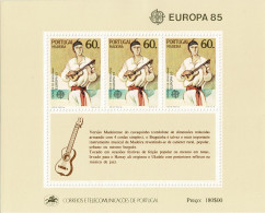 MADEIRA 1985 Mi BL 6 CEPT EUROPA YEAR OF MUSIC MINT MINIATURE SHEET ** - Musique