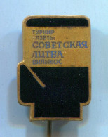 Boxing Box Boxen Pugilato - Tournament Vilnius Lithuania / USSR Championships, Enamel  Vintage Pin  Badge  Abzeichen - Boxing