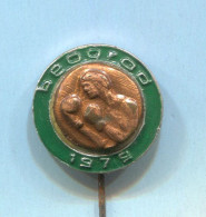 Boxing Box Boxen Pugilato - Tournament Jubilee Oscar Belgrade Yugoslavia, Enamel Vintage Pin  Badge  Abzeichen - Boksen