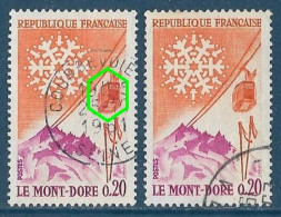 France 1961 - Variété -   Y&T N° 1306 Oblitérés Téléphérique Rouge-orange - Usados