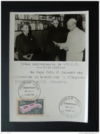 Carte Maximum Card Pape Paul VI Empereur D'Ethiopie OIT Afars & Issas 1969 - Cartas & Documentos