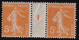 France N°158 - Paire Millésime - Neuf * Avec Charnière - TB - Unused Stamps