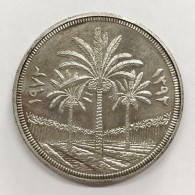 Iraq Irak Lotto Di 2 Monete Dinar 1972 Ag (AH-1932) Km#137 25 Anniversario Banca Centrale Iraq Fdc + Pf Like E.999 - Iraq