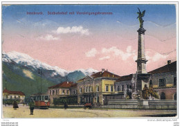 INNSBRUCK:  SUDBAHNHOF  MIT  VEREINIGUNGSBRUNNEN  -  KLEINFORMAT - Innsbruck