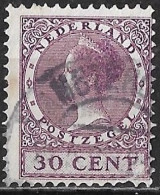 Plaatfout Vlekje Achter De P Van Postzegel In 1924-1926 Koningin Wilhelmina Veth 30 Ct Violet Z. WM NVPH 158 PM 1 - Variedades Y Curiosidades