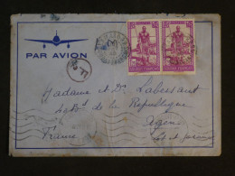 BV18  SOUDAN BELLE LETTRE RR  1928 BAMAKO A AGEN  FRANCE +PAIRE DE TP +AFF. INTERESSANT ++ - Storia Postale