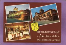 67 DAMBACH LA VILLE Hôtel Restaurant Aux Deux Clefs Propriétaire Claude Mersiol Chef De Cuisine Multivues - Dambach-la-ville