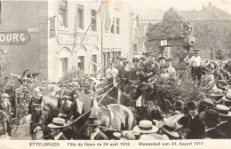 LUXEMBOURG ETTELBRUCK FÊTE DE FLEURS DU 24 AOÛT 1913 TRES BELLE  ANIMATION  9X14 REIMPRESSION DE CARTES ANCIENNES - Ettelbruck