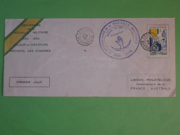 BV18  COMORES BELLE LETTRE FDC  1952 AZAOUDZI . MADAGASCQR  FRANCE  AUSTRALIE   + 15F N°12+AFF. PLAISANT ++ - Cartas & Documentos