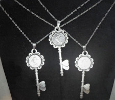 Collier Clé 50 Centimes Semeuse - Bijoux Avec Ancienne Monnaie Française - Halsketten