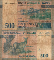 Rwanda / 500 Francs / 1994 / P-23(a) / FI - Ruanda