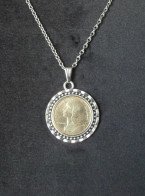 Colliers 10 Centimes Marianne - Bijoux Avec Ancienne Monnaie Française - Collares/Cadenas