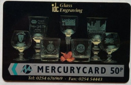 UK  Mercury Card 50p 18MERD  " IDC Glass Engraving " - [ 4] Mercury Communications & Paytelco