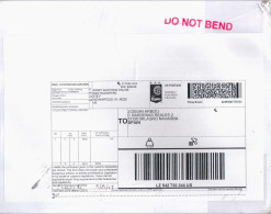 ESTADOS UNIDOS USA CC ETIQUETA LABEL PITNEY BOWES QR CODE  CN22 - Briefe U. Dokumente