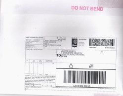 ESTADOS UNIDOS USA CC ETIQUETA LABEL PITNEY BOWES QR CODE  CN22 - Lettres & Documents