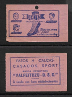 Tramway Et Bus Lisbonne Carris Portugal 2 Billet Pub Vêtements Chaussettes Chaussures Clothes Shoes Lisbon Tram Ticket - Europe