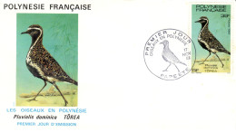 F P+ Polynesien 1982 Mi 363 FDC Vogel - Brieven En Documenten