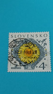 SLOVAQUIE - SLOVENSKO - Timbre 1998 : Cinéma : 25 Ans Du Festival De Films écologiques Ekotopfilm / Fleurs : Tournesol - Used Stamps