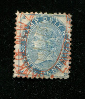 "NEUSEELAND" Stempelmarke "ONE PENNY", Roter Stempel "Bank Of Newzeland" (17806) - Steuermarken/Dienstmarken