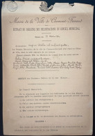 DOCUMENT PUY DE DOME / CLERMONT FERRAND 1904 SERVICE TELEGRAPHIQUE DE LA RUE BLATIN - Manuscrits
