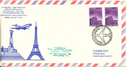 Hungary Air Mail Cover Special Flight Malev & Air France Budapest - Paris 7-6-1982 Philexfrance 82 With Cachet (cover - Briefe U. Dokumente