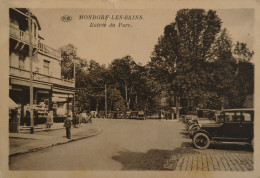 Delcampe - Mondorf Les Bains   (Luxembourg)  Entree Du Parc (Automobile) Rare Vue 19?? Ed. P. I. B. Stains - Mondorf-les-Bains