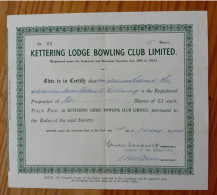Kettering Lodge Bowling Club - 1944 - Sport