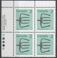 Canada - #918 - MNH PB  Of 4 - Números De Planchas & Inscripciones