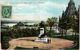 PC CANADA ONTARIO - QUEEN VICTORIA MONUMENT PARLIAMENT HILL - OTTAWA (a549) - Ottawa