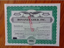 Bonanza Gold - 1993 - Mines