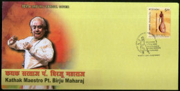 India 2022 Kathak Dancer Maestro Pt. Birju Maharaj Music Special Cover # 6731 - Musique