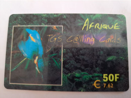 FRANCE/FRANKRIJK  / AFRIQUE / BIRD  /   / 50FF € 7,62 PREPAID  USED    ** 14001** - Mobicartes: Móviles/SIM)