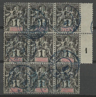 MADAGASCAR  N° 28 Bloc De 9 CACHET Bleu MAJUNGA / Used - Altri & Non Classificati