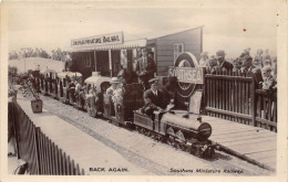 SOUTHSEA- BACK AGAIN- MINIATURE RAILWAY- PETIT TRAIN MINIATURE QUE MARCHE AVEC DU CHARBON - Southsea