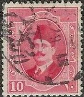 EGYPT 1923 King Fuad I - 10m. - Pink FU - Gebruikt