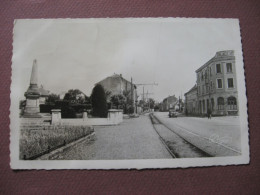 CPA PHOTO 68 WITTENHEIM Rue Principale 1949 Rails Du Tramway PALACE HOTEL - Wittenheim