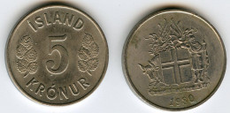 Islande Iceland 5 Kronur 1980 KM 18 - Iceland