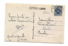 ZETRUD-LUMAY Naamstempel / Cachet Linéaire  Thienen 31.XII.1934 - 1929-1937 Lion Héraldique