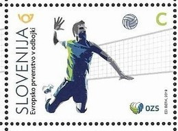 SLOVENIA , 2019, MNH, VOLLEYBALL, EUROPEAN VOLLEYBALL CHAMPIONSHIP, 1v - Volley-Ball