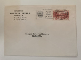 Enveloppe,  Entreprise Wickler Frères, Diekirch 1971 - Covers & Documents