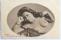 C. P. A. : Malaysia : Study Of A Malay Woman , Topless, Seins Nus , Edit. R. Lambert & Co., Singapore, SUPERBE - Malaysia