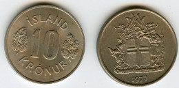 Islande Iceland 10 Kronur 1977 KM 15 - Iceland