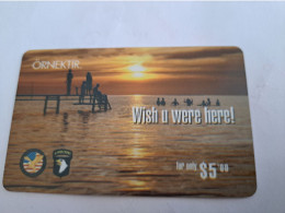 TURKEY/ ORNEKTIR/ / WISH U WERE HERE !/ $ 5,00 / SAMPLE CARD      NICE PREPAID / SAMPLE  CARD    **14044** - Turkey