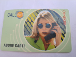 TURKEY/ ORNEKTIR/ / LADY ON PHONE  / ABONI KARTI  / SAMPLE CARD      NICE PREPAID / SAMPLE  CARD    **14048** - Turquie