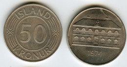 Islande Iceland 50 Kronur 1974 KM 19 - Iceland